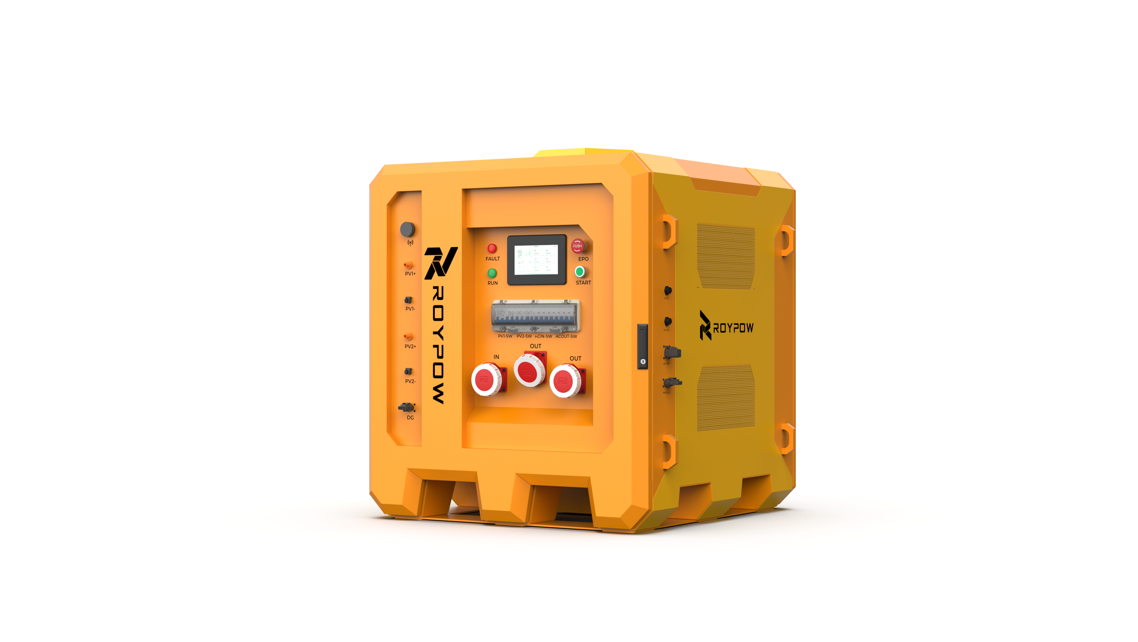 Mobile ROYPOW energy storage system with plug-and-play deployment